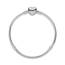 PANDORA Moments Schlangen-Gliederarmband mit Herz-Verschluss aus Sterling-Silber, kompatibel mit Charms und Anhängern aus der Moments Kollektion, Größe: 18cm