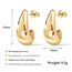 DOCHAIS Ohrringe Gold Damen | 14K Vergoldete Huggie Creolen 925 Sterling Silber Stecker, Hypoallergene Tropfen Ohrringe, Wasserfeste Klein Offen Creolen Gold Statement Schmuck Geschenke Frauen