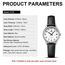 LN LENQIN Uhr Damen Armbanduhr Damen Uhr mit Großen Ziffern Analog Quarzuhr für Frauen mit Lederband