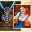 Patelai 3 Stück Trachtenschmuck Set Bayerisch Dirndlschmuck Trachtenkette mit Strass Edelweiß Herz Anhänger und Edelweiß Ohrstecker für Damen Bierfest Trachten Dirndl Outfit Accessoires (Dunkelblau)