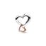 PANDORA Moments Bicolor Offen gearbeitetes Unendlichkeits-Herz Charm mit rosevergoldeter Metalllegierung Moments Collection, kompatibel Moments Armbändern, 782642C00