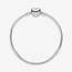 PANDORA Moments Schlangen-Gliederarmband mit Herz-Verschluss aus Sterling-Silber, kompatibel mit Charms und Anhängern aus der Moments Kollektion, Größe: 23cm