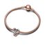 PANDORA Moments Bicolor Offen gearbeitetes Unendlichkeits-Herz Charm mit rosevergoldeter Metalllegierung Moments Collection, kompatibel Moments Armbändern, 782642C00