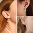LOUMILEO Ohrstecker Silber 925 4 PaarSilber Ohrringe Damen Hypoallergen Cubic Zirkonia Ohrstecker Set ohrringe Silber 925 Stecker für mehrere Piercings