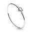 PANDORA Moments Herzverschluss Armreif aus Sterlingsilber aus der PANDORA Moments Kollektion, Größe: 15, 596268-15