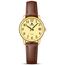 LN LENQIN Uhr Damen Armbanduhr Damen Uhr mit Großen Ziffern Analog Quarzuhr für Frauen mit Lederband