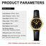 LN LENQIN Uhr Damen Armbanduhr Damen Uhr mit Großen Ziffern Analog Quarzuhr für Frauen mit Lederband