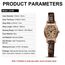 LN LENQIN Uhr Damen Armbanduhr Damen Uhr mit Großen Ziffern Analog Quarzuhr für Frauen mit Lederband