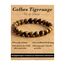 Landorilo Echte Naturstein Perlen Armband, Damen Herren Gelbes Tigerauge Perlenarmband, 8MM Runde Edelsteine Yoga Chakren Armbänder, Geburtstag Valentinstag Geschenke