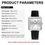 LN LENQIN Uhr Damen Armbanduhr Damen Uhr mit Großen Ziffern Analog Quarzuhr für Frauen mit Lederband