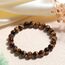 Landorilo Echte Naturstein Perlen Armband, Damen Herren Gelbes Tigerauge Perlenarmband, 8MM Runde Edelsteine Yoga Chakren Armbänder, Geburtstag Valentinstag Geschenke