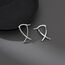 SLUYNZ 925 Sterling Silber X Creolen Ohrringe für Frauen Damen Minimalistische Creolen Huggie (A-Silver)
