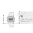Casio Damen Digital Quarz Uhr mit Resin Armband F-91WS-7EF, Transparent