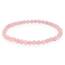 Lebensquelle Plus Mini Kugelarmband | 4mm | Hochwertiges Edelsteinarmband (Rosenquarz)