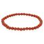 Lebensquelle Plus Mini Kugelarmband | 4mm | Hochwertiges Edelsteinarmband (Jaspis, rot)