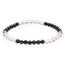 Lebensquelle Plus Mini Kugelarmband | 4-5mm | Hochwertiges Edelsteinarmband (Bergkristall+Turmalin/Schörl)