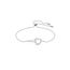 Swarovski Hyperbola Armband, Unendlichzeichen und Herz, Weiss, Rhodiniert