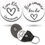 RISFIHEI Eine Kleine Umarmung,Gute Besserung Geschenke,Herz Glücksbringer-Bin Immer Bei Dir-Pärchen Geschenke,Beste Freundin Geschenke,Geschenk für Familie Freund Freundin Patient usw(A-Silver)