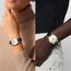 LN LENQIN Uhr Damen Armbanduhr Damen Uhr mit Großen Ziffern Analog Quarzuhr für Frauen mit Lederband