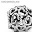 PANDORA All Over-Herzen Charm Sterling-Silber 11 x 11 x 10,7 mm (T/H/B)