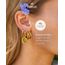 Purelei Eono Ohrringe (Gold) – Damenohrringe aus langlebigem Edelstahl – Wasserfeste Ohrringe Damen – 2 cm Durchmesser – Modeschmuck für deinen individuellen Look