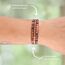 Lebensquelle Plus Mini Kugelarmband | 4mm | Hochwertiges Edelsteinarmband (Rhodonit)