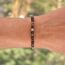 Lebensquelle Plus Mini Kugelarmband | 4-5mm | Hochwertiges Edelsteinarmband (Versteinertes Holz)