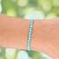 Lebensquelle Plus Mini Kugelarmband | 4mm | Hochwertiges Edelsteinarmband (Türkis rec.)