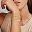CASSIECA 3 Stück Armband Silber Damen Armbänder Gold Armband Set Gold 14 Karat Vergoldet Armbänder Damen Verstellbare Stapelbare Kettenarmband Gold Schmuck für Damen