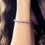 Lebensquelle Plus Mini Kugelarmband | 4mm | Hochwertiges Edelsteinarmband (Amethyst)