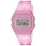 Casio Damen Digital Quarz Uhr mit Resin Armband F-91WS-4EF, Rosa