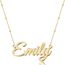 Joelle Jewelry Design Personalisierte Namenskette Gold/Rosegold Vergoldet Silber Kette mit Namen Geburtstagsgeschenk Für Frauen Mädchen Mama Freundin Schwester Oma