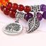 Farfume Chakra Armbänder für Frauen - Kristalle Armband Frauen natürliche Edelsteine Yoga Reiki - ein Satz von Doppel-Armbänder(Neue sieben Chakren(Groß)