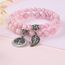 Farfume Chakra Armbänder für Frauen - Kristalle Armband Frauen natürliche Edelsteine Yoga Reiki - ein Satz von Doppel-Armbänder(Rosenquarz(Mittel)