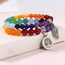 Farfume Chakra Armbänder für Frauen - Kristalle Armband Frauen natürliche Edelsteine Yoga Reiki - ein Satz von Doppel-Armbänder(Neue sieben Chakren(Groß)