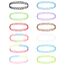 MXTIMWAN 12 Stück Choker Halskette Set, Stretch Choker, Tattoo Kette, Gummi Halsband, Damen Elastische Halskette