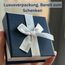 Ahnona An Meinen Schatz Haltzkette Edle Halskette für Damen 14 Karat Weißgold Beschichtet, Muttertag, Jahrestag, Geburtstag Geschenk (Herz Silber)