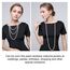 TSHAOUN Perlenkette weiß 150 cm 1920s Gatsby Kostüm Accessoires Lange Perle Halskette,Dame Weiße elegante künstliche Perlen-Halsketten -lange Strickjacke-Perlen-Ketten-Halskette (150 cm)