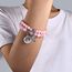 Farfume Chakra Armbänder für Frauen - Kristalle Armband Frauen natürliche Edelsteine Yoga Reiki - ein Satz von Doppel-Armbänder(Rosenquarz(Mittel)
