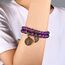 Farfume Chakra Armbänder für Frauen - Kristalle Armband Frauen natürliche Edelsteine Yoga Reiki - ein Satz von Doppel-Armbänder(Amethyst(Mittel)