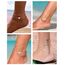 YADOCA Silber Fußkettchen für Damen Verstellbare Herz Doppelte Fussketten Strand Fußschmuck Geschenke für Frauen Teenager Mädchen (Inklusive Geschenkbox)