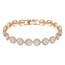 Swarovski Una Angelic Armband, Rund, Weiss, Roségold-Legierungsschicht
