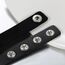 JewelryWe Schmuck Punk Herz Choker Halsband Gothic Leder Halsreif Erstellbare Kragen Halskette Collier Kette schwarz Damen
