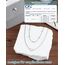YADOCA Silber Fußkettchen für Damen Verstellbare Herz Doppelte Fussketten Strand Fußschmuck Geschenke für Frauen Teenager Mädchen (Inklusive Geschenkbox)