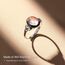 MILACOLATO Ring Silber 925 Damen Mondstein Ring Verstellbar Mondstein Ringe Silber Vintage Ringe Frauen Keltisches Dreieck Zirkonia Rings Oval Rund Herz Edelstein Rings Schmuck Für Sie Mit Geschenkbox