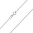 MATERIA Schmuck feine 925 Silber Panzerkette 1mm - Damen Halskette silber in 40-120 cm verfügbar #K32, Länge Halskette:80 cm