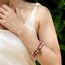Farfume Chakra Armbänder für Frauen - Kristalle Armband Frauen natürliche Edelsteine Yoga Reiki- Ein Satz von Doppel-Armbänder(Rhodochrosit(Mittel))