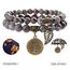 Farfume Chakra Armbänder für Frauen - Kristalle Armband Frauen natürliche Edelsteine Yoga Reiki- Ein Satz von Doppel-Armbänder(Yooperlit(Mittel))