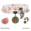 Farfume Chakra Armbänder für Frauen - Kristalle Armband Frauen natürliche Edelsteine Yoga Reiki- Ein Satz von Doppel-Armbänder(Rosa Aventurin(Mittel))