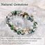 Farfume Chakra Armbänder für Frauen - Kristalle Armband Frauen Natürliche Edelsteine Yoga Reiki - Ein Set von Doppel-Armbänder（Baumachat & Lebensbaum（Mittel）